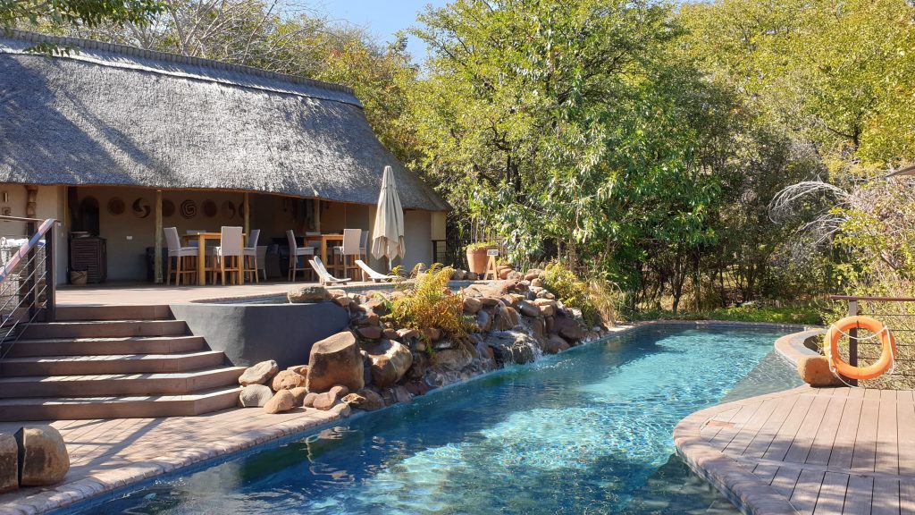 The pool deck for our Covid-19 PCR test