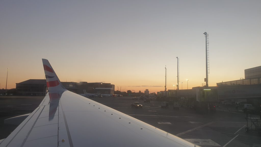 BA flight home from ORTIA