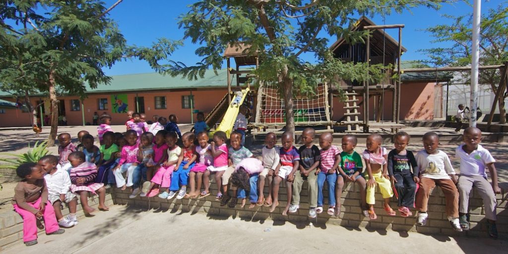 Kids at Langkloof school